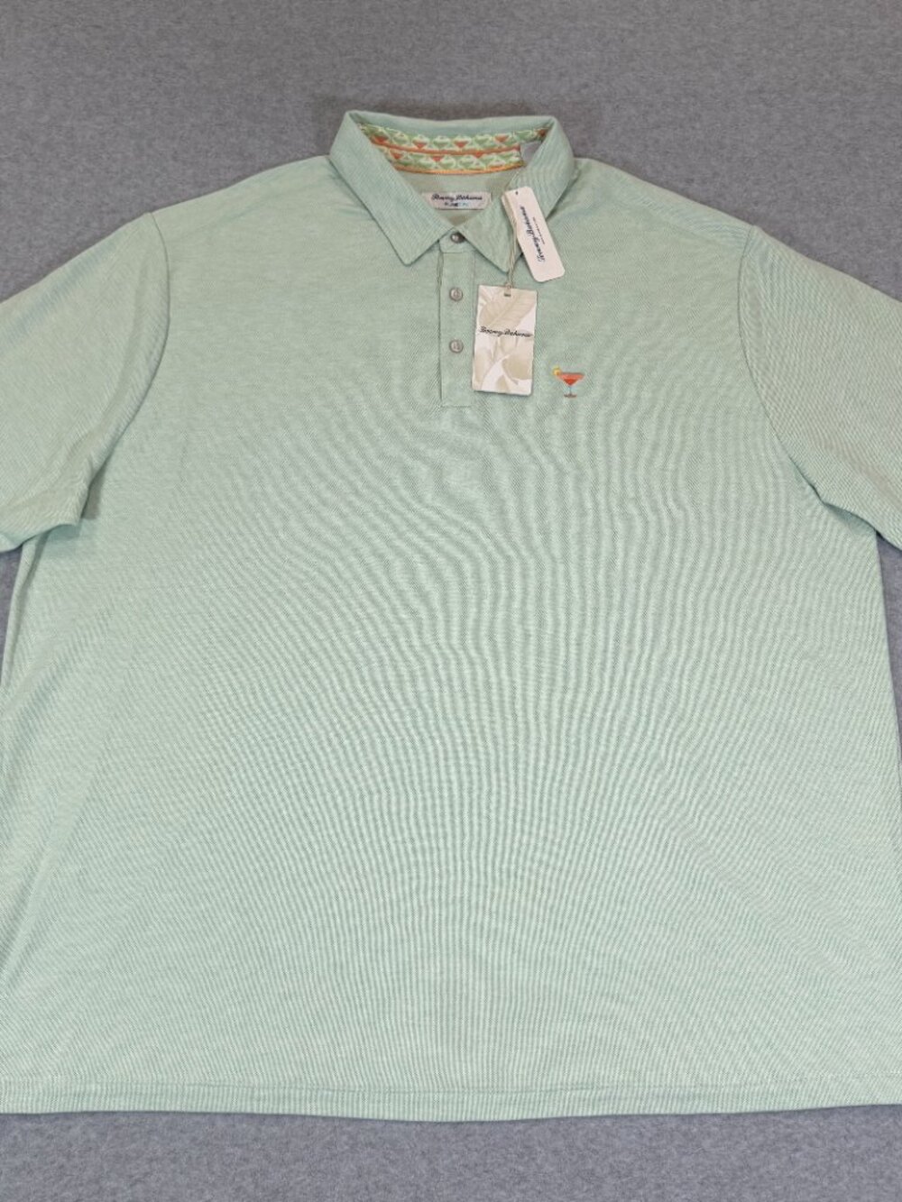Tommy Bahama Cocktail Mixer 5 O'Clock IslandZone Polo Shirt Green 3XLB NWT - Picture 2 of 14